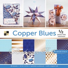 12X12 inch - Copper Blues