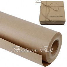 Matte Kraft Gift Wrap Roll, 60cm * 30m