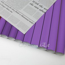 Newspaper double sided wrapping paper Purple/Silver