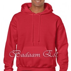 Adult Hooded Sweatshirt Red