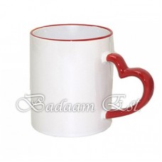white mug red heart handle
