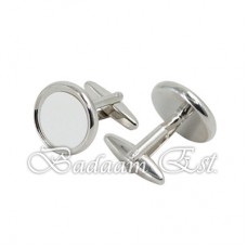 Circle Sublimation cuff link