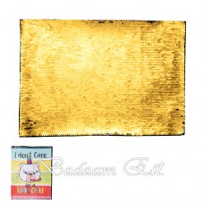 Gold rectangular Sequins Adhesive