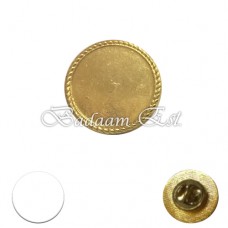 Pin Badge Gold circle