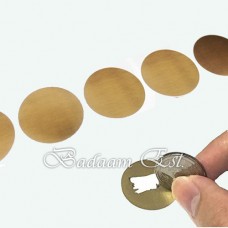 Circular scratch 5 cm 10 circles - Gold